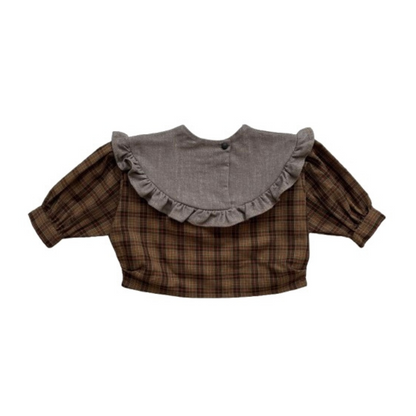 Lacey Top - Autumn Plaid / Cocoa Wash [HELLO LUPO] (25AW)