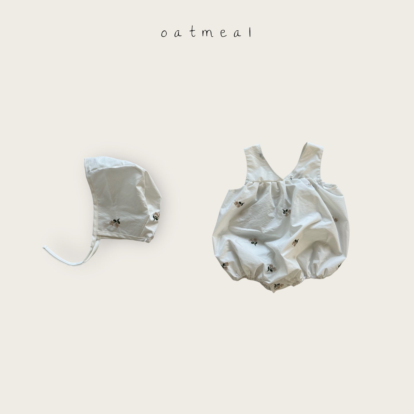 【予約商品】bebe-flower set [Oatmeal] (26SS)【2026年3月中旬以降順次発送】