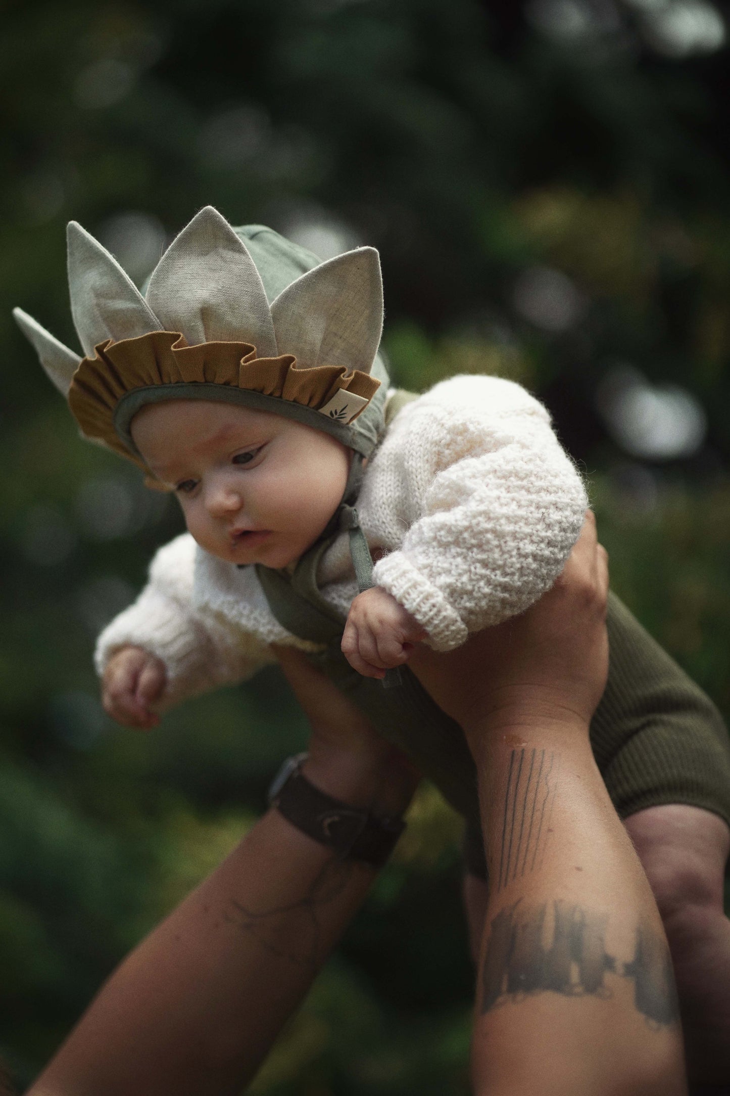 【オーダー会】'DAFFODIL' LINEN FLOWER BONNET [SHOMKA] 【2026年4月中旬以降順次発送】