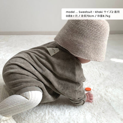 【26年11月オーダー会】 Baby Sweatsuit [EARTH THE ARCHIVE] (全5色) 【2026年3月上旬以降お届け予定】