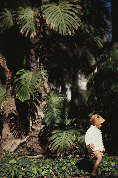 【オーダー会】'BEAR' LINEN BONNET [SHOMKA] 【2026年4月中旬以降順次発送】