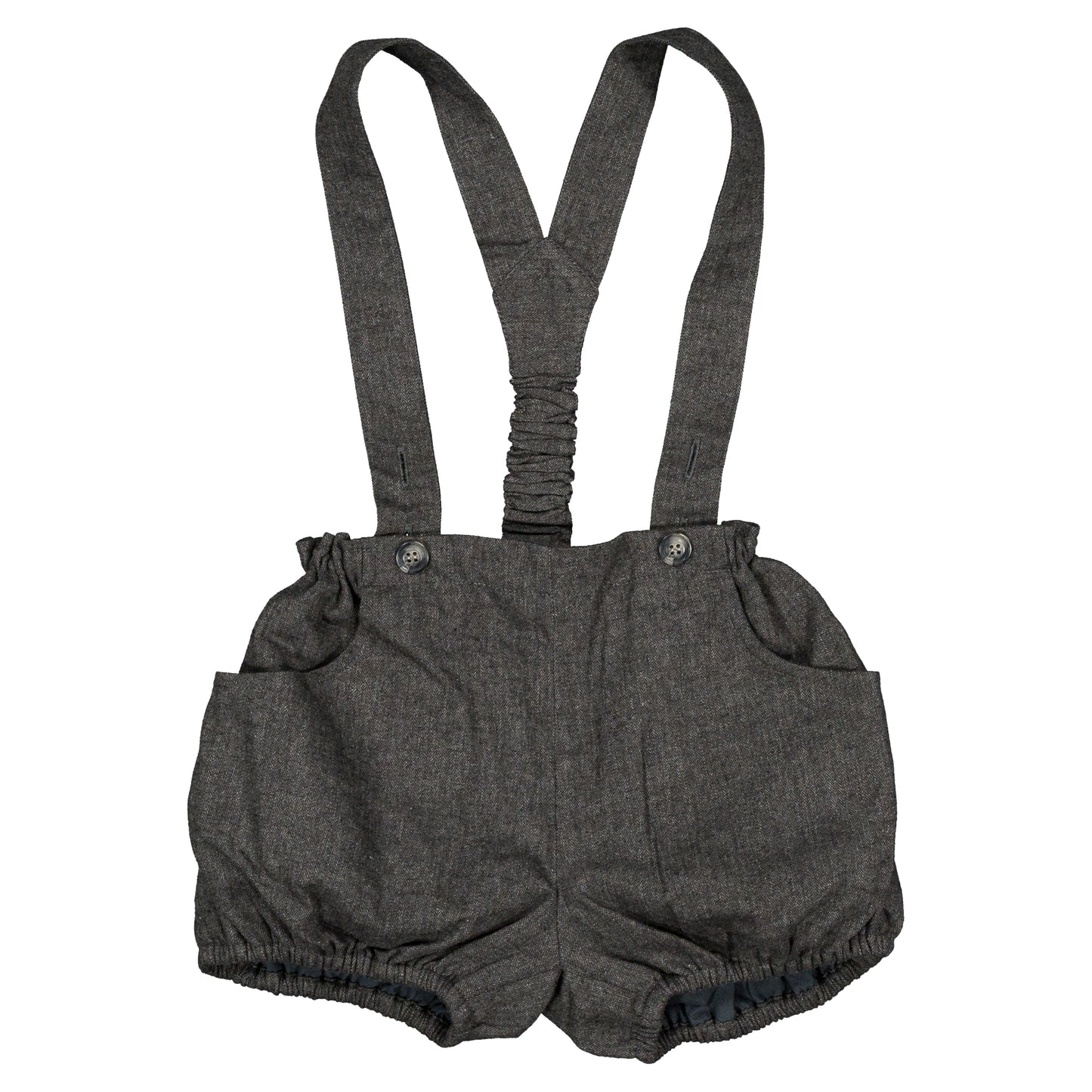 【オーダー会】 Bloomer straps TERNES - dark gray chevron [Maison Marelle](25AW Drop1) 【2025年12月中旬以降発送予定】