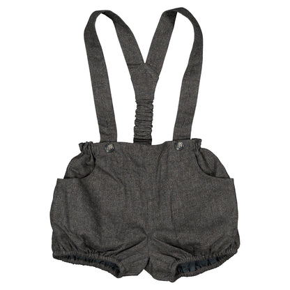 【オーダー会】 Bloomer straps TERNES - dark gray chevron [Maison Marelle](25AW Drop1) 【2025年12月中旬以降発送予定】