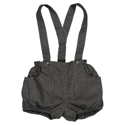 【オーダー会】 Bloomer straps TERNES - dark gray chevron [Maison Marelle](25AW Drop1) 【2025年12月中旬以降発送予定】