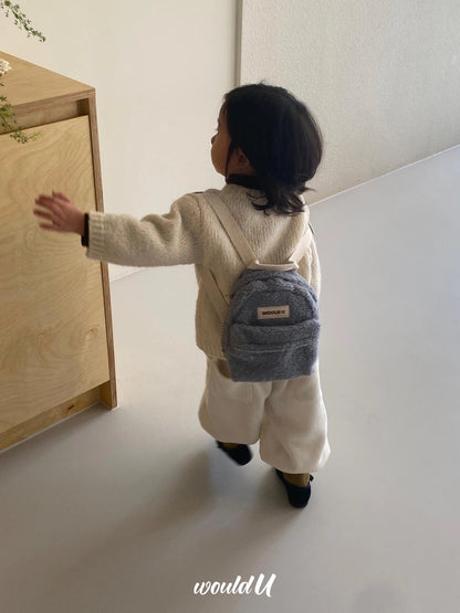 【オーダー会】Wouldu Teddy Back Pack - Baby Blue [wouldU]【2026年1月上旬以降順次お届け予定】