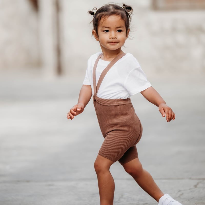 Retro Ribbed Shorty Tights - Granola [SILLY Silas]