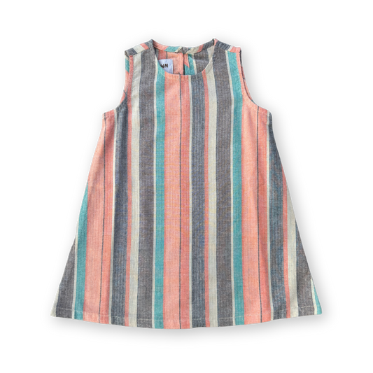 Summer Stripe Cotton Shift Dress - Summer Stripe