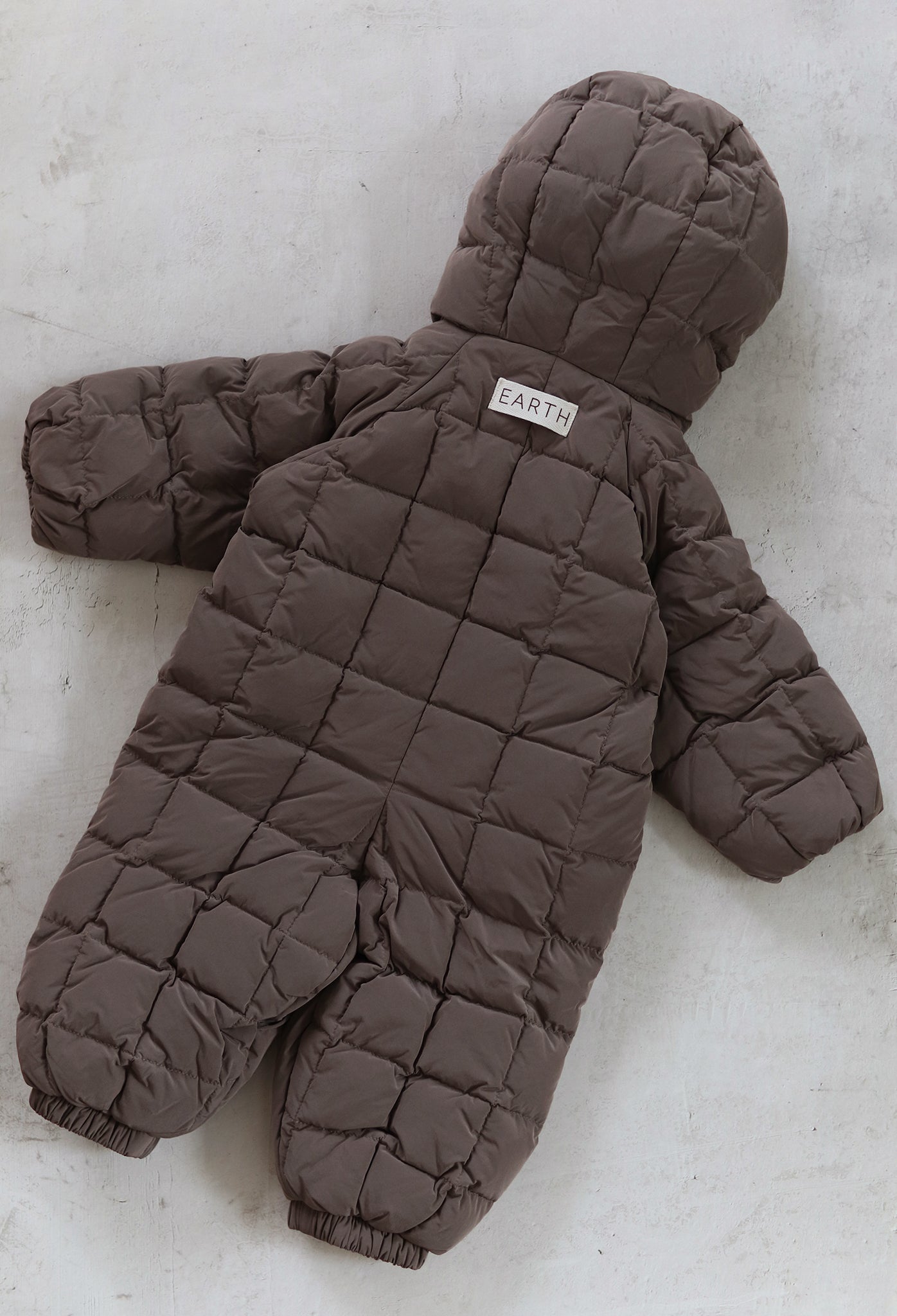 Lightweight padded jumpsuit - Brown [EARTH THE ARCHIVE] (26AW)