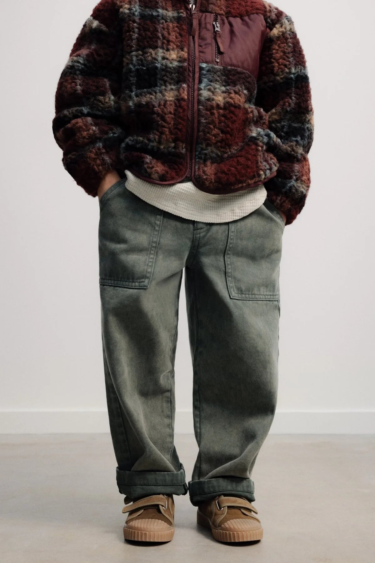 TNS Denim Baggy Pant - Tea Leaf [the new society](26AW)drop1