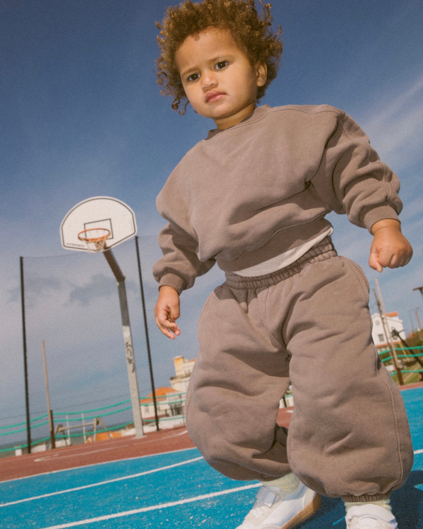 Organic French terry bottom - Brown [EARTH THE ARCHIVE] (26AW)