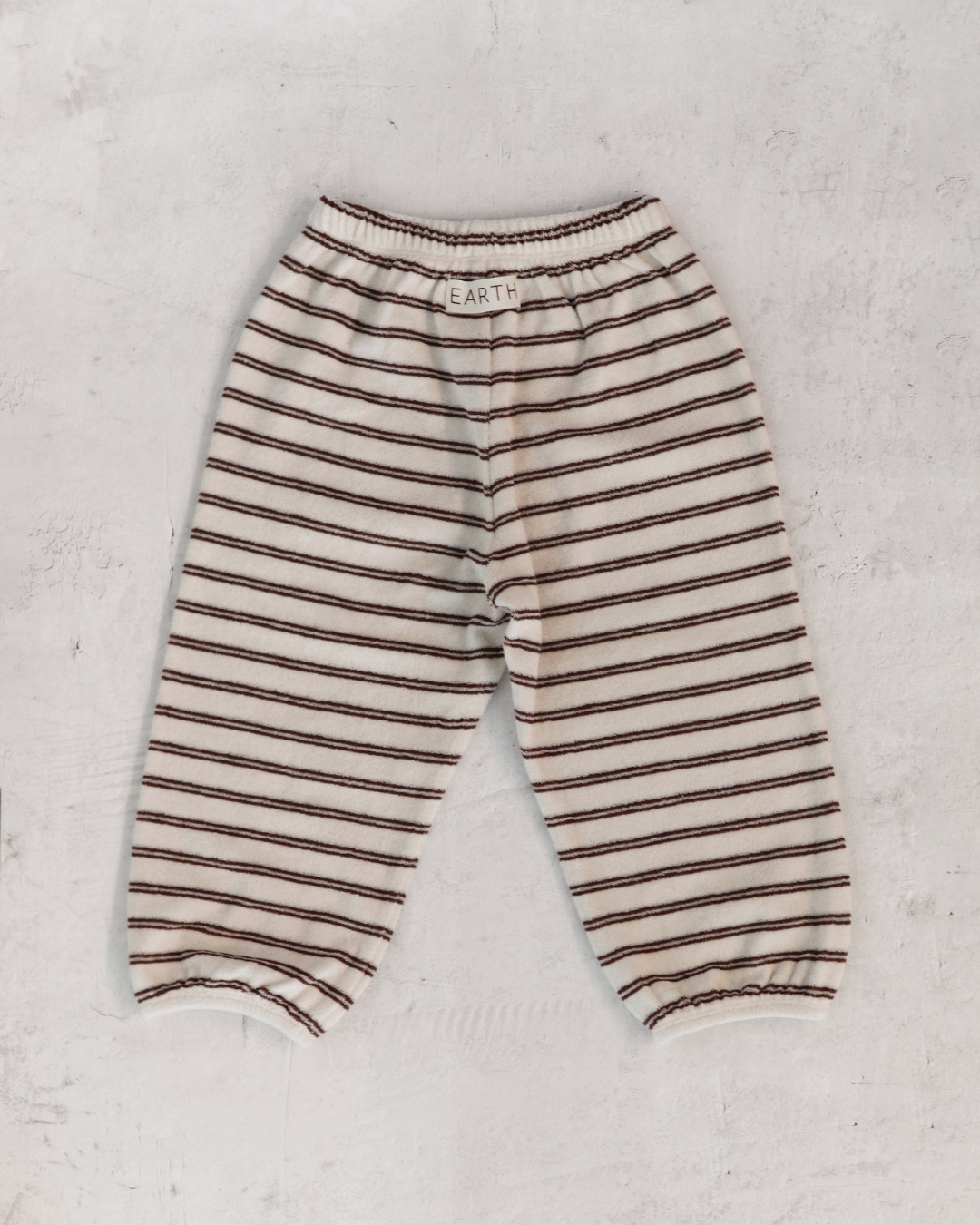 Terry jogger - Brown Stripe [EARTH THE ARCHIVE] (26AW)
