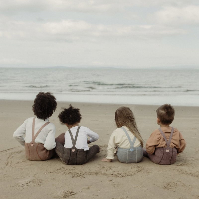 Retro Ribbed Footless Tights - Marshmallow Sky [SILLY Silas]