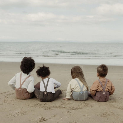 Retro Ribbed Footless Tights - Marshmallow Sky [SILLY Silas]