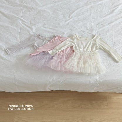 【予約販売】ballerina tutu tee [NINIBELLO] (26SS)【2026年2月下旬以降順次発送】