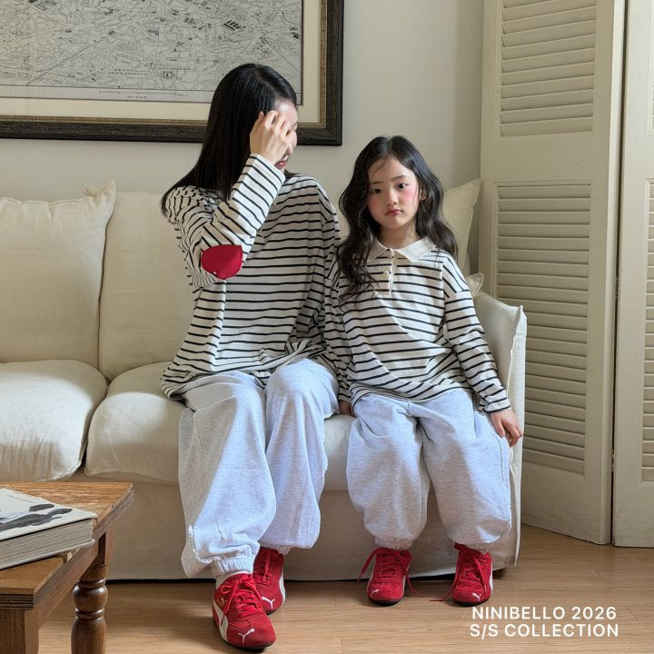 【予約販売】Heart patch color tee(adult) [NINIBELLO] (26SS)【2026年2月下旬以降順次発送】