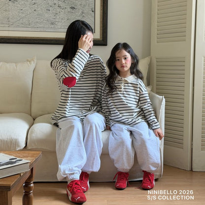 【予約販売】Heart patch color tee(adult) [NINIBELLO] (26SS)【2026年2月下旬以降順次発送】