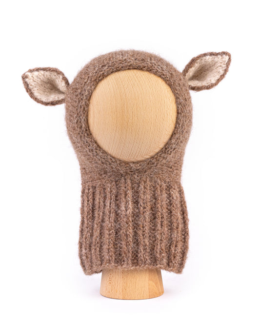 【オーダー会】 Fairy Balaclava Alpaca & Silk - Dark Beige  [GANG OF KIDS / ギャングオブキッズ] 【2025年11月中旬頃発送予定】