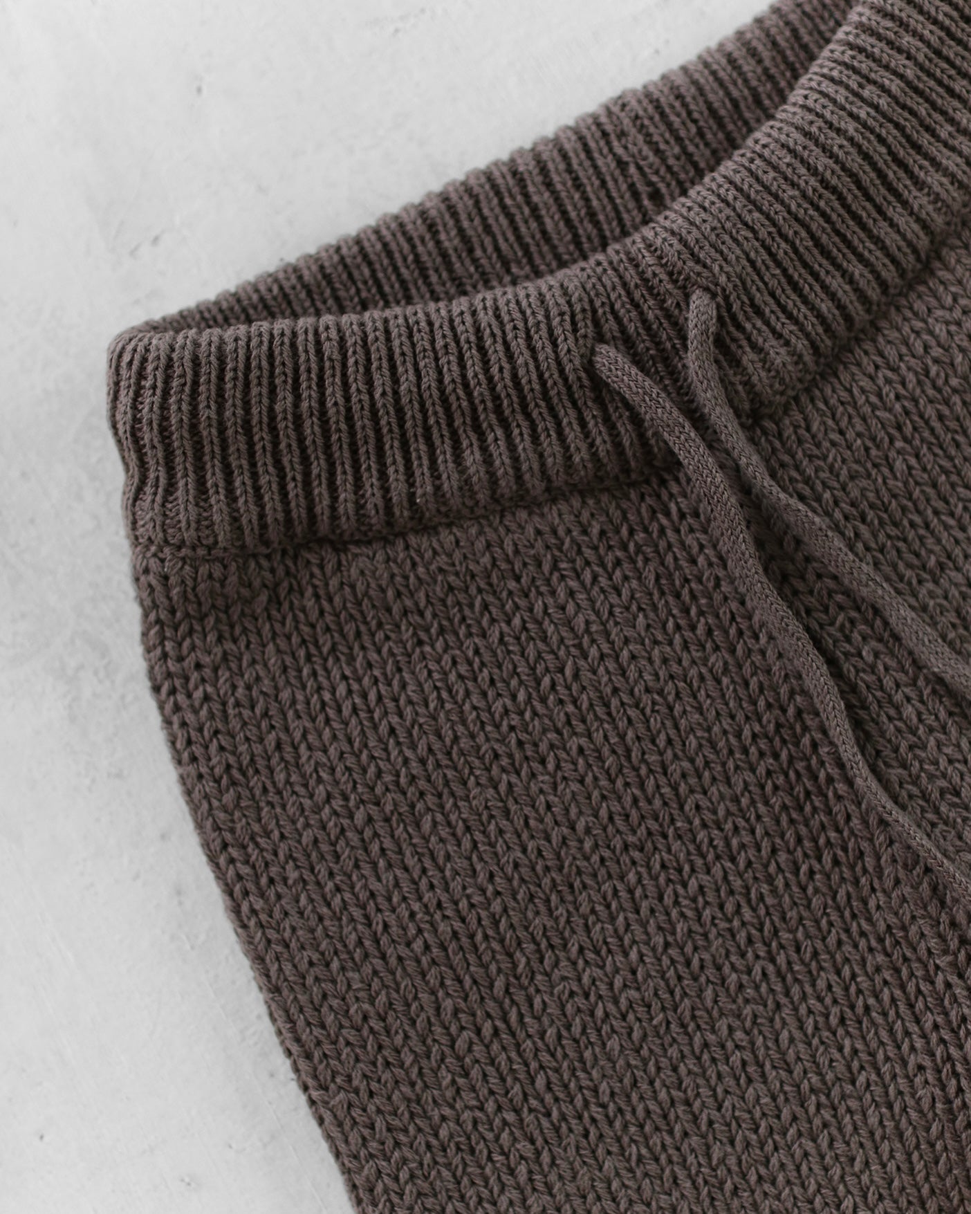 Knit bottom - Brown [EARTH THE ARCHIVE] (26AW)