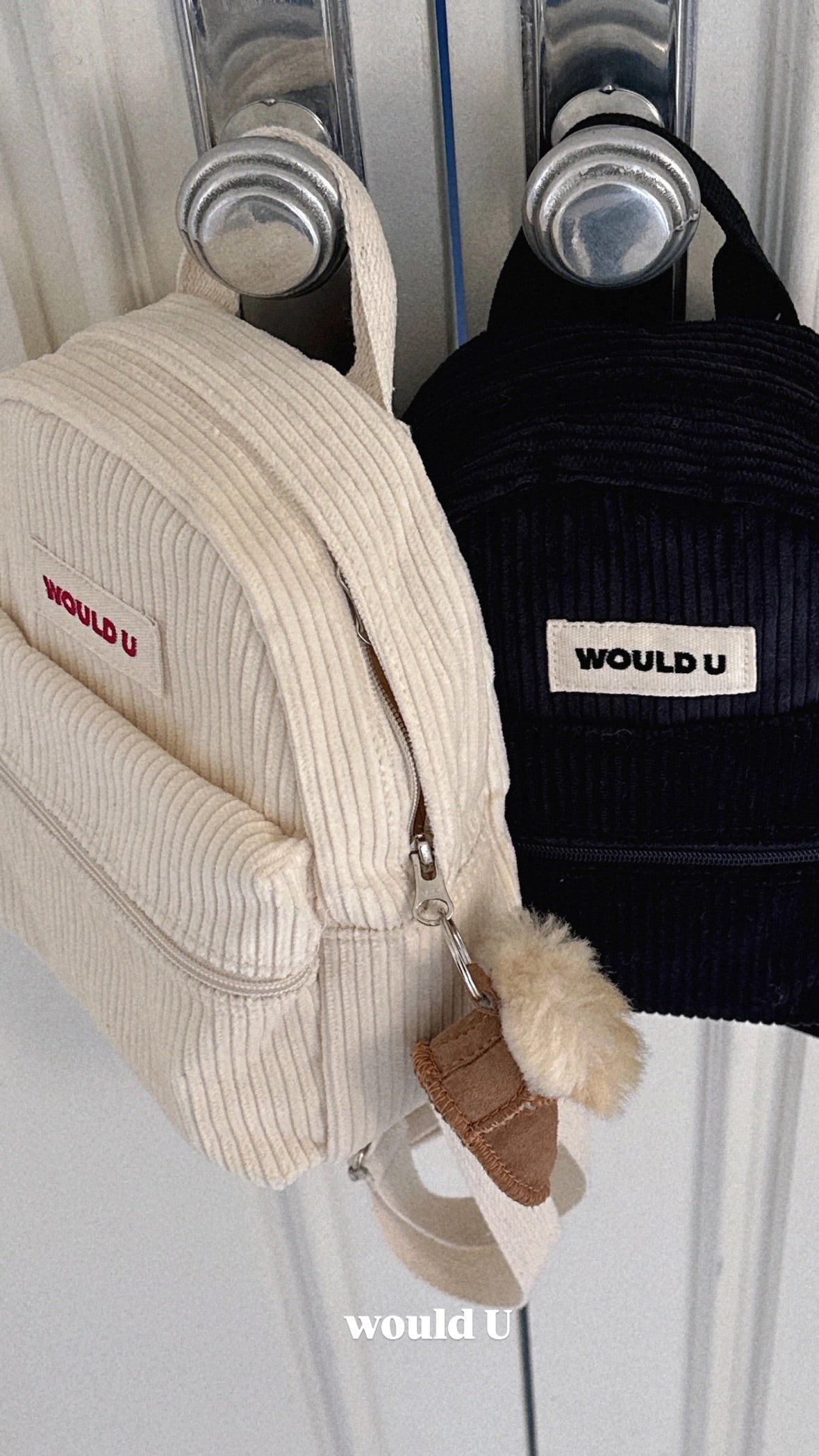 【オーダー会】Wouldu Corduroy Back Pack - Deep Navy [wouldU]【2025年11月下旬以降順次お届け予定】