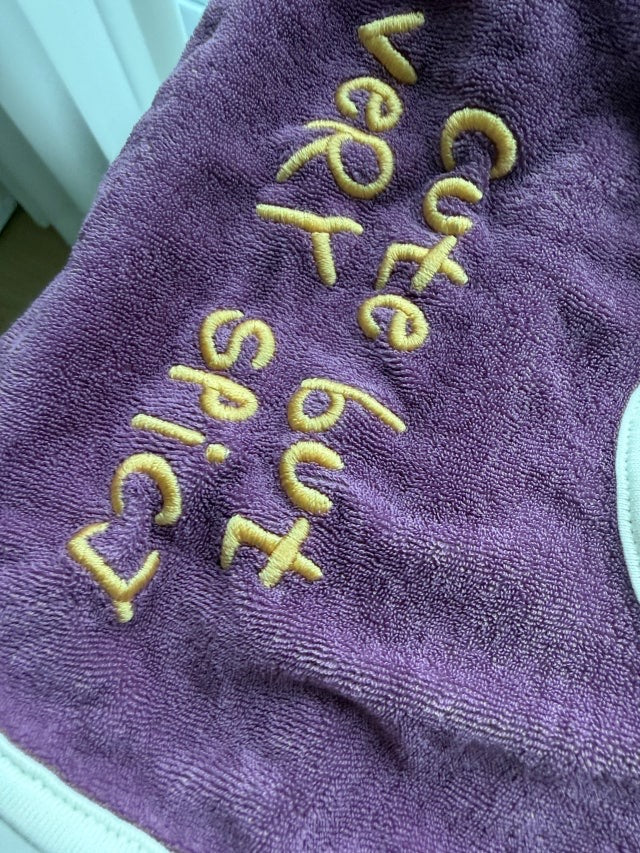 Lettering Bib - Purple [mwahmwah]【2026年7月下旬以降順次発送】