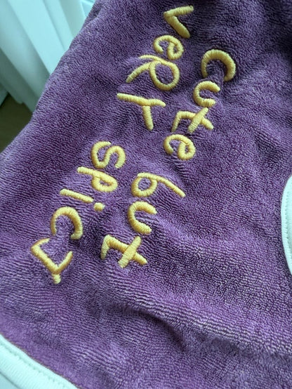 Lettering Bib - Purple [mwahmwah]【2026年7月下旬以降順次発送】