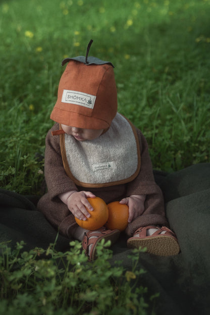 【オーダー会】'TANGERINE' LINEN FRUITS BONNET [SHOMKA] 【2026年4月中旬以降順次発送】