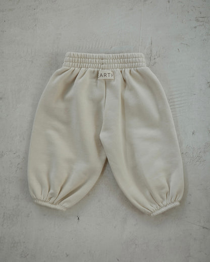 Organic French terry bottom - Cream [EARTH THE ARCHIVE] (26AW)