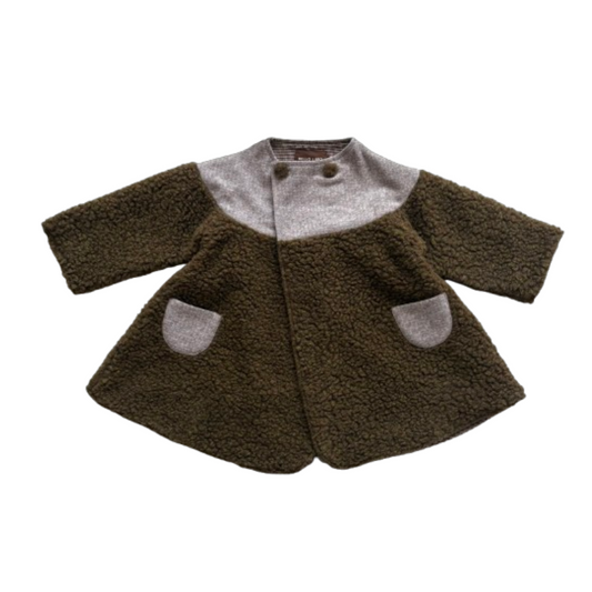 Double Bell Coat - Mossy Cloud / Winter Smoke [HELLO LUPO] (25AW)