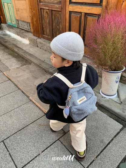 【オーダー会】Wouldu Teddy Back Pack - Baby Blue [wouldU]【2026年1月上旬以降順次お届け予定】