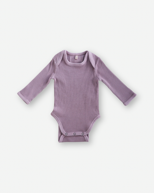 Longsleeve baby suit - Cotton Lavender [EARTH THE ARCHIVE] (26AW)