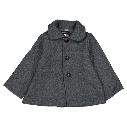 Coat VERNEUIL - gray mostly wool [Maison Marelle](25AW Drop1)