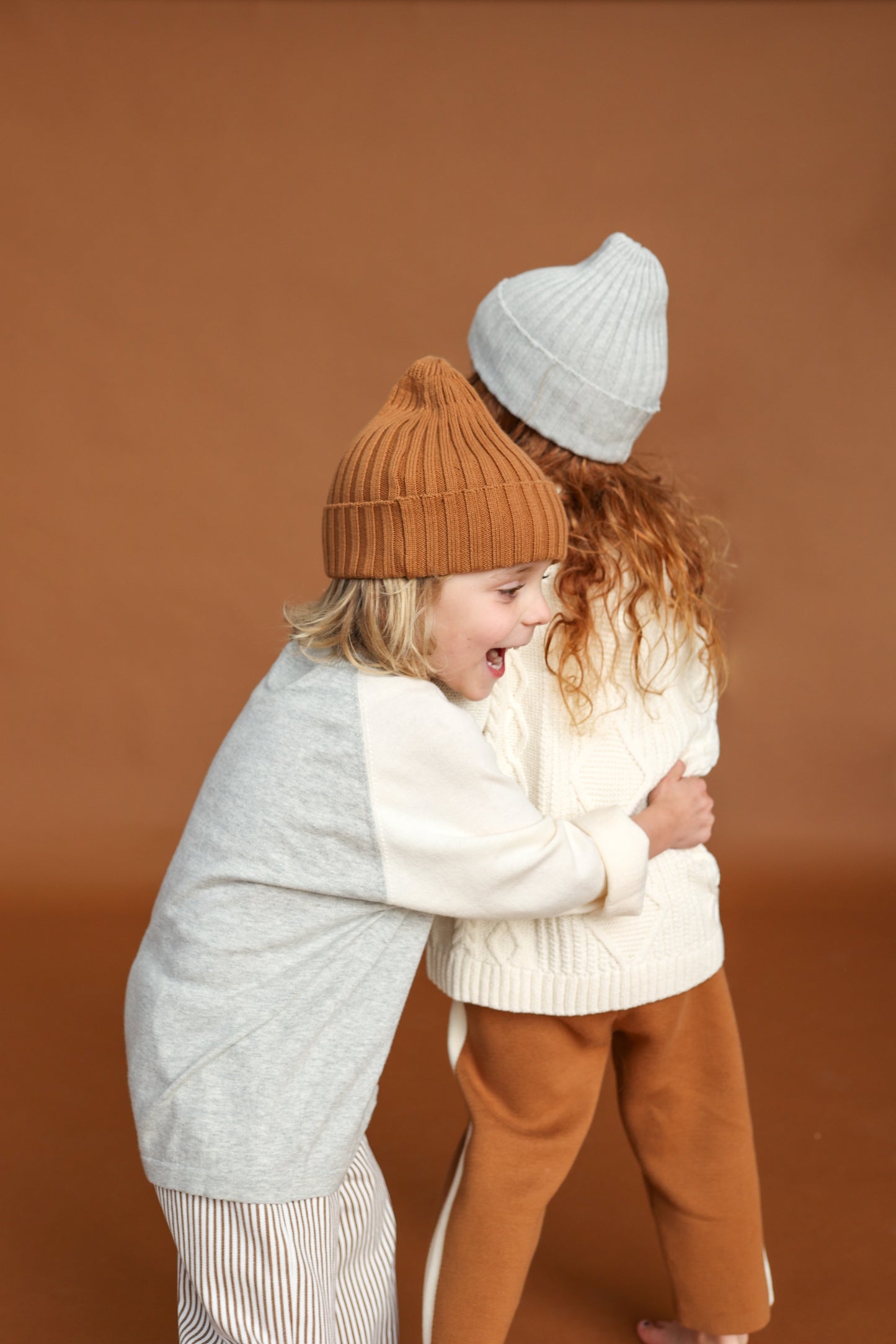 Ribbed Pixie Beanie - Toast [GROWN](25KIDS CLUB)