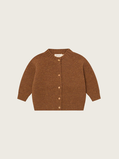 CHESTNUT WOOL CARDIGAN [organic zoo] (25AW)