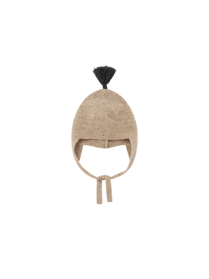 Oatmeal contrast Tassel Hat [Organic Zoo](26AW)drop1