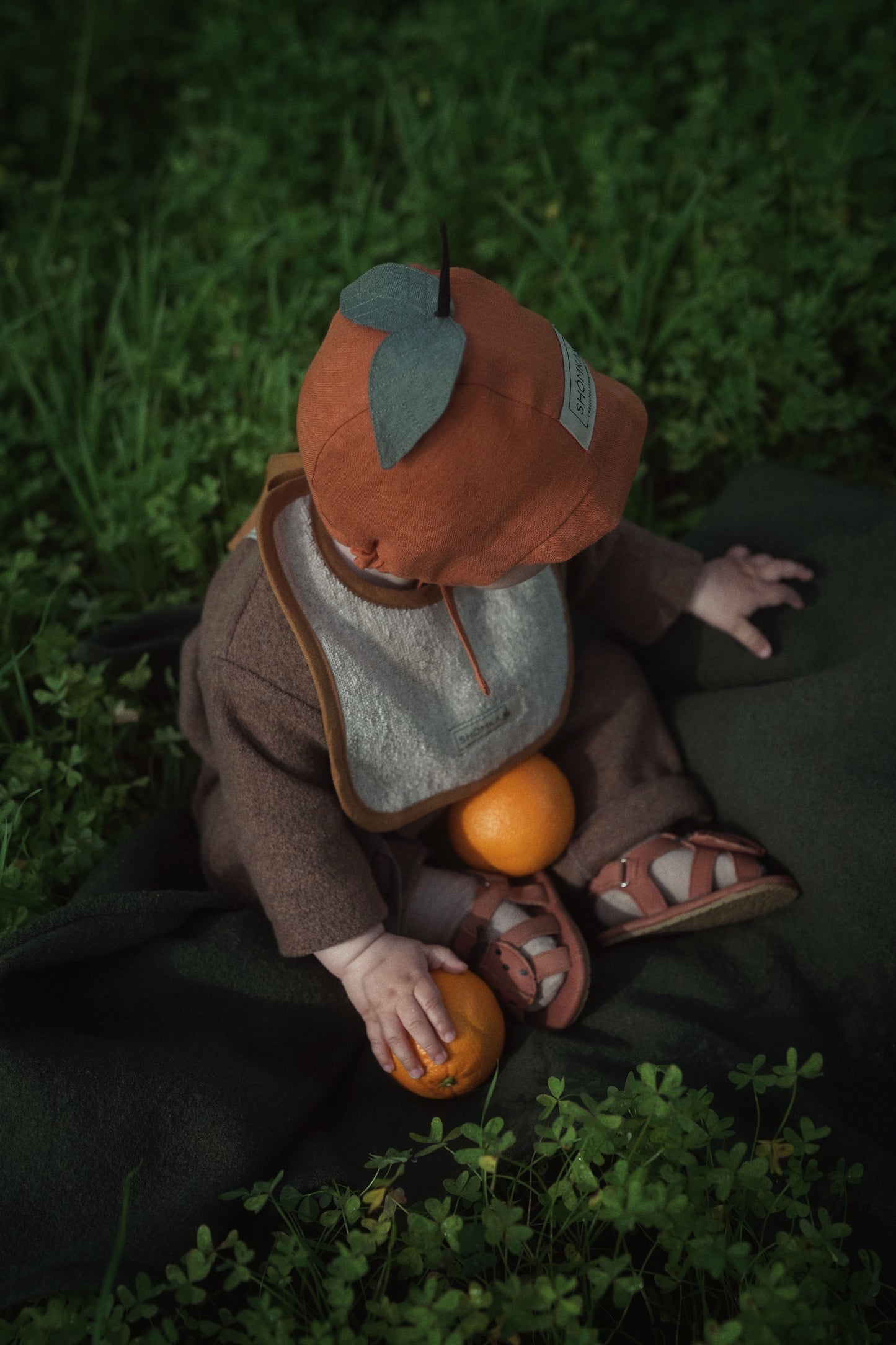 【オーダー会】'TANGERINE' LINEN FRUITS BONNET [SHOMKA] 【2026年4月中旬以降順次発送】