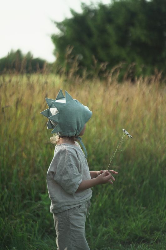 【オーダー会】'CROCODILE' LINEN BONNET [SHOMKA] 【2026年4月中旬以降順次発送】