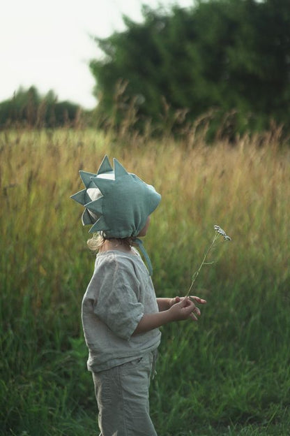 【オーダー会】'CROCODILE' LINEN BONNET [SHOMKA] 【2026年4月中旬以降順次発送】