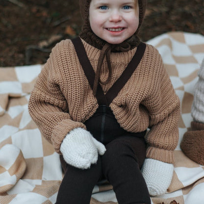 Retro Wooly Footless Tights - Espresso [SILLY Silas]