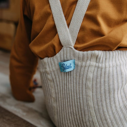 Hippy Footless Tights With Braces - Cream Blend [SILLY Silas]