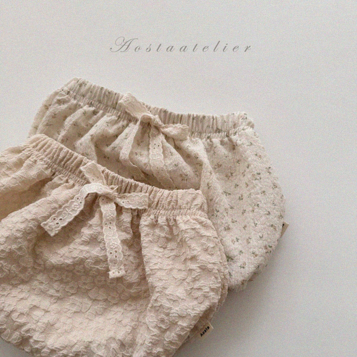 [aosta] Olivia bloomer (ivory flower) - SS24