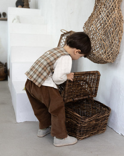 Forest Check Vest  [Doucement] (25AW)【2025年10月下旬以降お届け予定】