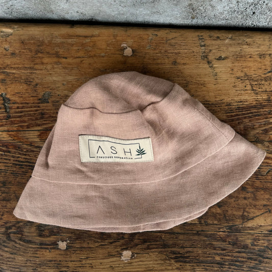 SUN HAT / magnolia (no ear / straight) [ASH GENERATION]