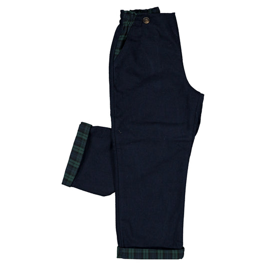 Pants LEBON - blue reversible [Maison Marelle](25AW Drop1)