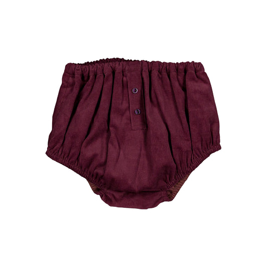 Bloomer CHAILLOT - VELVET burgundy [Maison Marelle](25AW Drop1)