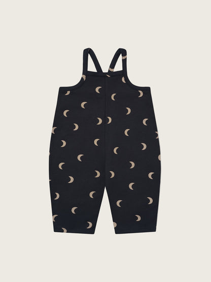 CHARCOAL MIDNIGHT OVERSIZED DUNGAREES [organic zoo]