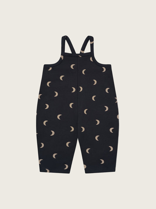 CHARCOAL MIDNIGHT OVERSIZED DUNGAREES [organic zoo]