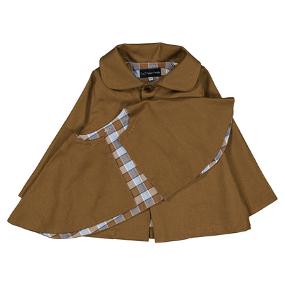 Jacket AMOVIBLE cape SHERLOCK- HONEY BROWN [Maison Marelle](25SS DROP2)