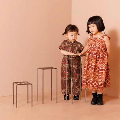 [&pal] tile pattern onepiece (green)