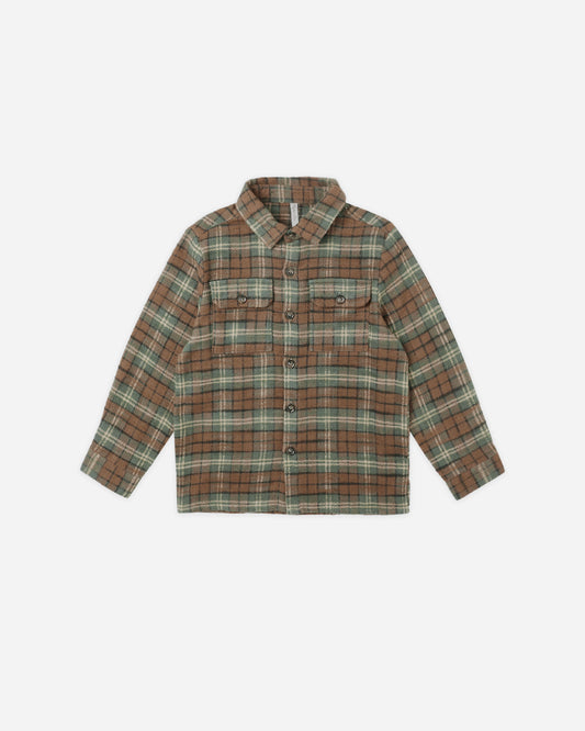 POCKETED FLANNEL SHIRT - HOLIDAY PLAID [Rylee + Cru](25AW Drop3)