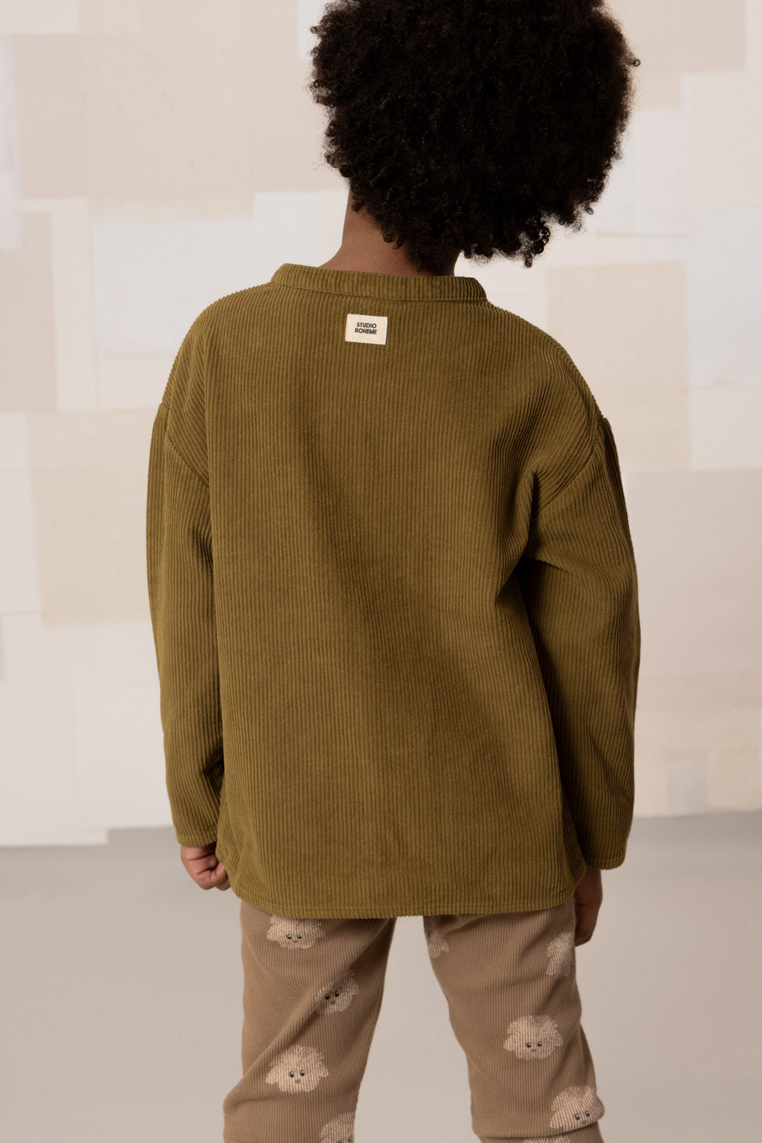 JIM SHIRT - GREEN NUTRIA [STUDIO BOHEME] (25AW)